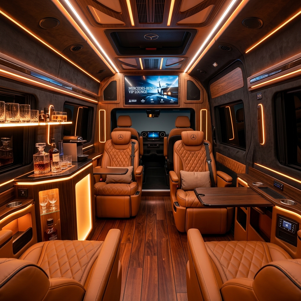 Mercedes Sprinter VIP Kabin İç Detayları